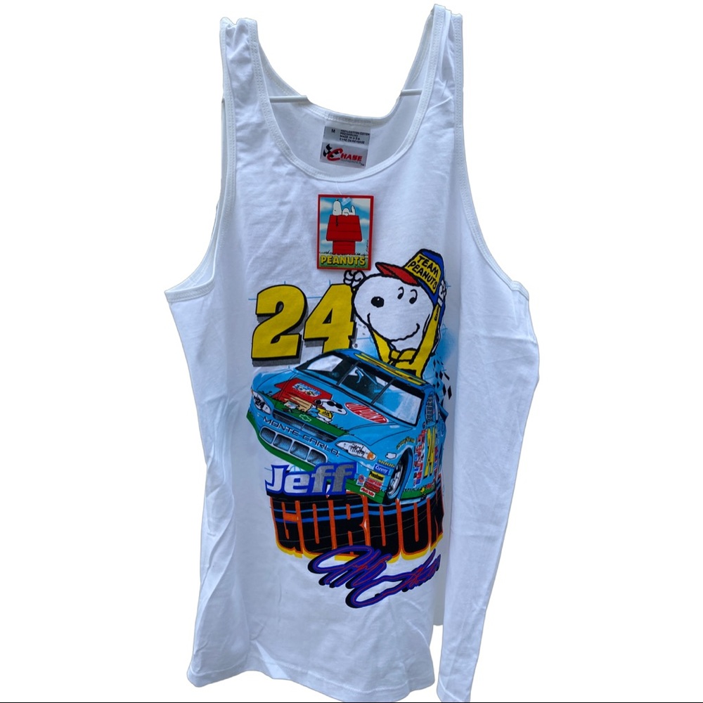 NWT 2000 NASCAR Jeff Gordon Peanuts Chase Authentics Unisex Tank